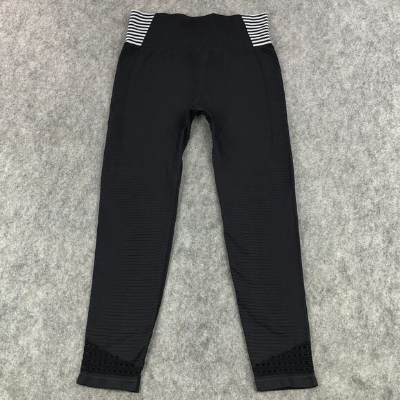 Fashion Nova Compression Leggings Medium Black High Rise SLIMMING Elastic Waist - Picture 2 of 9